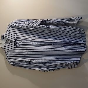 Mens Striped Oxford